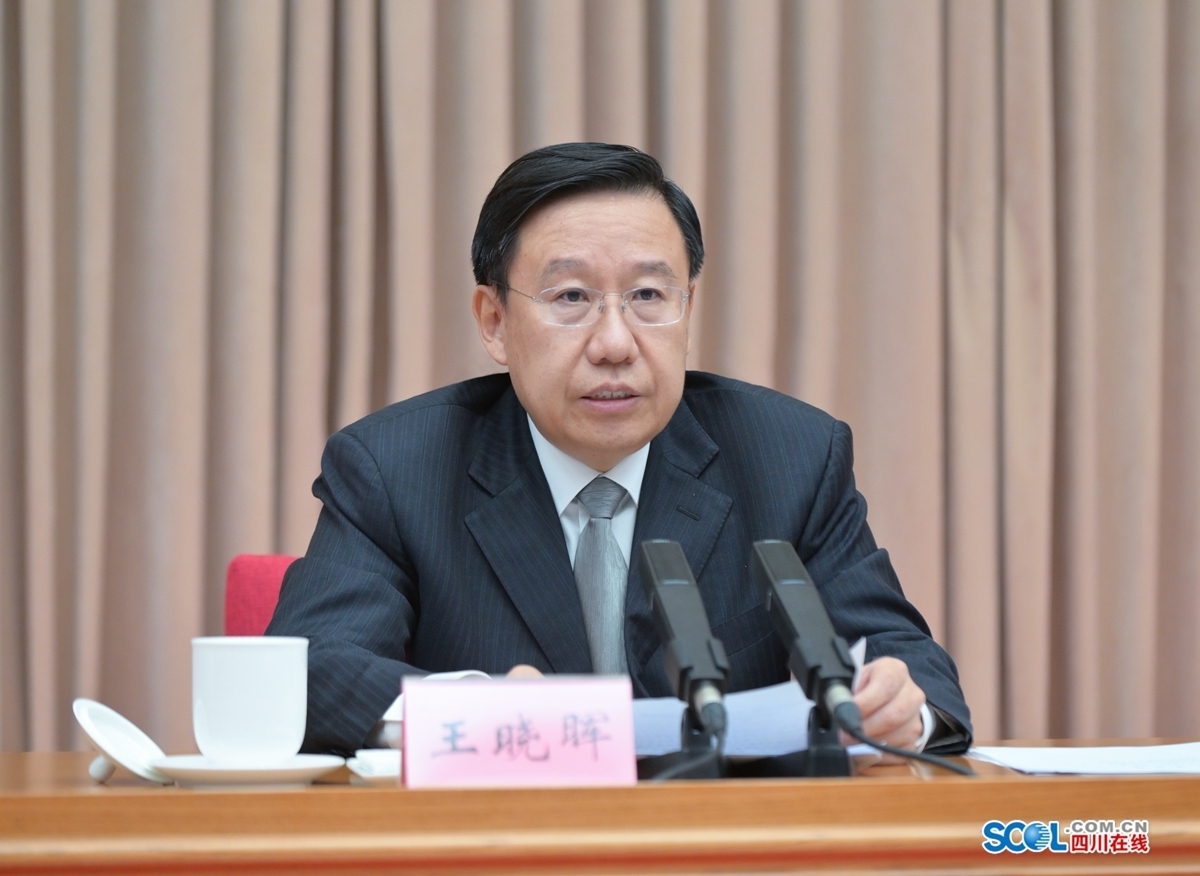 四川省传达学习党的二十大精神大会举行 王晓晖主持并讲话 黄强传达 田向利出席 第 2 张
