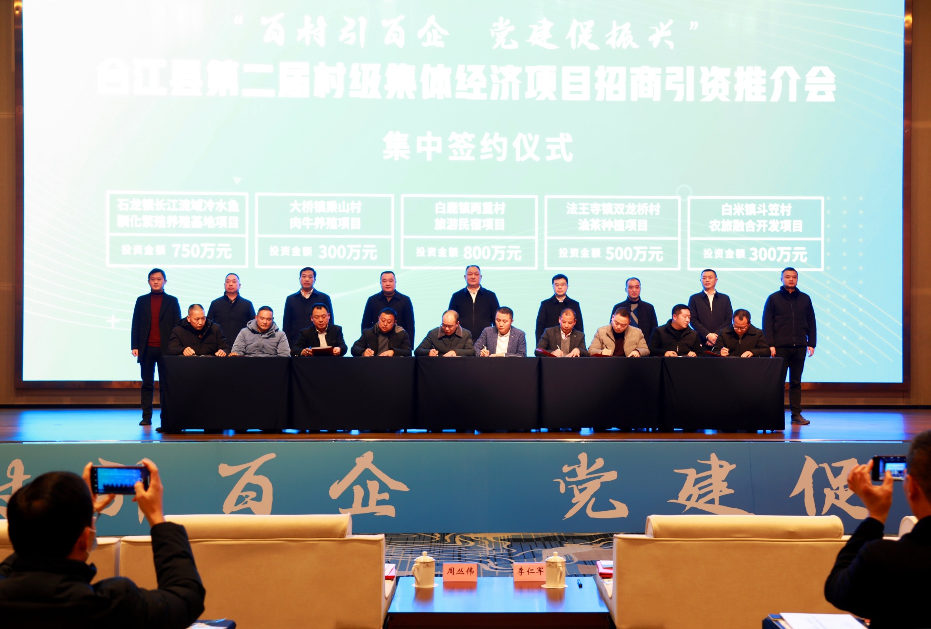 集中签约项目5个，投资总额达2650万元，合江县第二届村级集体经济项目招商引资推介会成功举办 第 5 张